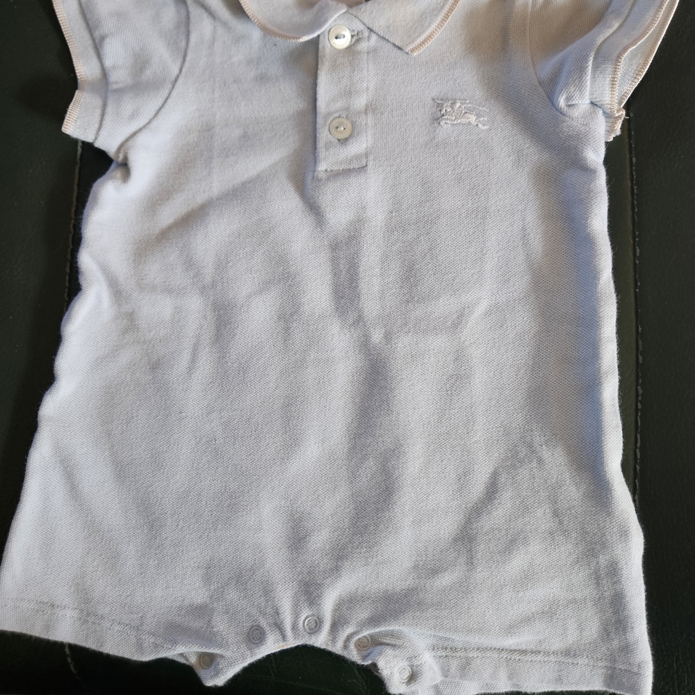 Burberry Pale Blue Kids Polo Shirt